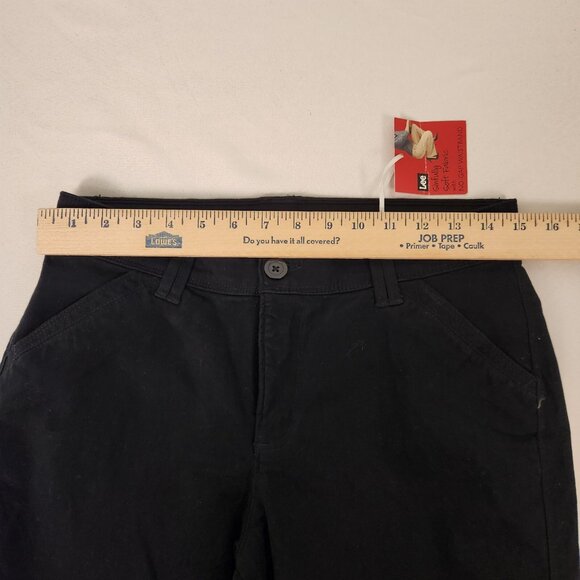 LEE‎ Sinfully Soft Pants Comfort Fit Straight Leg Black Womens Sz 6 Medium NEW - Picture 10 of 11